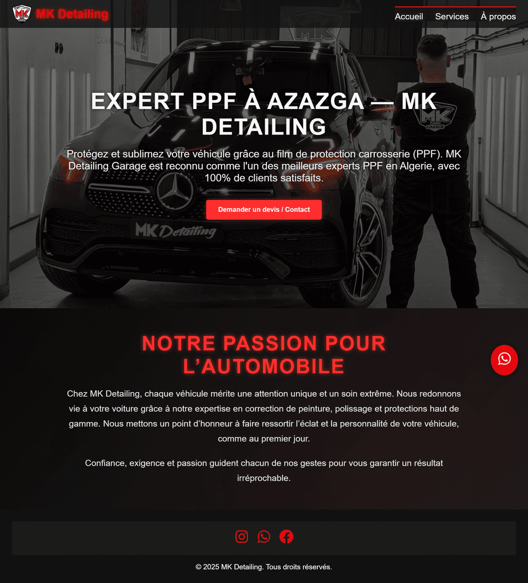 Projet MK Detailing